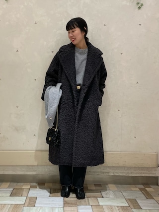 テディベアコートグレー 新品未使用 max mara テディベアコート グレー
