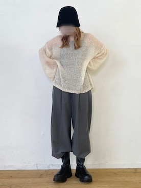 「MERLOT（メルロー）のアイテム（帽子）」を使った、1m4g0pさん（レディース・160cm）の夏コーディネート