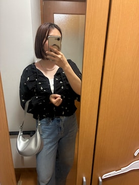 「アイテム（ハンドバッグ、シルバー系）」を使った、mako19さん（レディース・166cm）の秋コーディネート