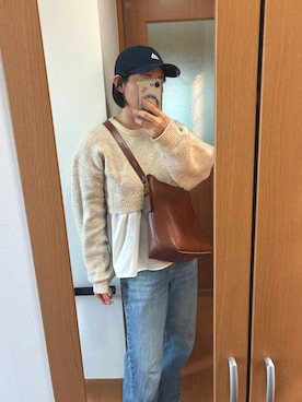 「adidas（アディダス）のアイテム（帽子）」を使った、mako19さん（レディース・166cm）の春コーディネート