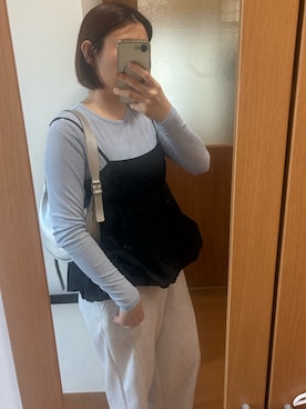 「アイテム（ハンドバッグ、シルバー系）」を使った、mako19さん（レディース・166cm）の秋コーディネート