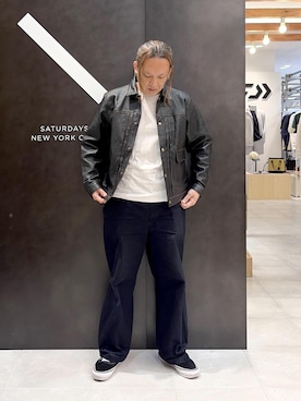 「Saturdays NYC（サタデーズ ニューヨークシティ ）のアイテム」を使った、johnnymonroeさん（メンズ・170cm）の秋コーディネート