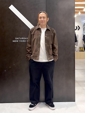 「Saturdays NYC（サタデーズ ニューヨークシティ ）のアイテム」を使った、johnnymonroeさん（メンズ・170cm）の秋コーディネート