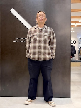 「Saturdays NYC（サタデーズ ニューヨークシティ ）のアイテム」を使った、johnnymonroeさん（メンズ・170cm）の秋コーディネート