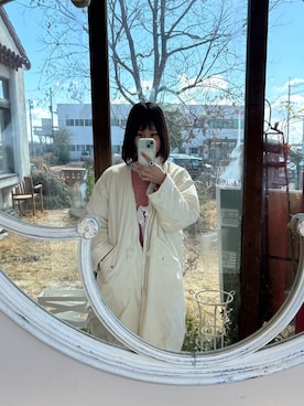 「MidiUmi（ミディウミ）のアイテム（ジャケット/アウター）」を使った、ちょもらんまさん（骨格ウェーブ・レディース・163cm）の冬コーディネート