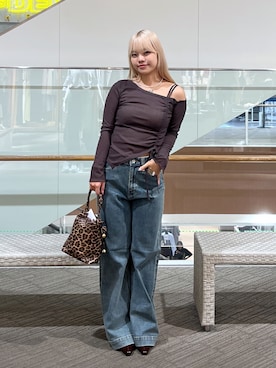 「ワンショルダー」｜ リミさん（レディース・155cm）の秋コーディネート