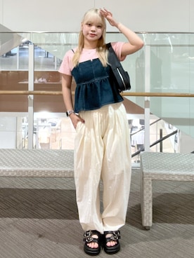 リミさん(レディース・155cm)の夏コーディネート