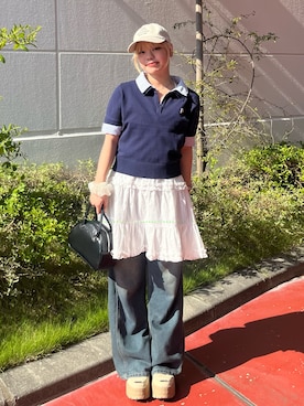 「アイテム（ワンピース/ドレス）」を使った、オオカワ リミさん（レディース・155cm）の夏コーディネート