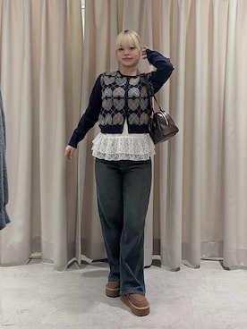 「FREE'S MART（フリーズマート）のアイテム（バッグ）」を使った、 リミさん（レディース・155cm）の秋コーディネート