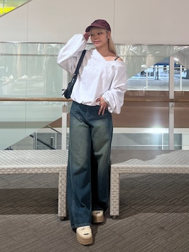 「アイテム（キャミソール）」を使った、 リミさん（レディース・155cm）の秋コーディネート
