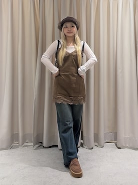 「FREE'S MART（フリーズマート）のアイテム（バッグ）」を使った、 リミさん（レディース・155cm）の秋コーディネート