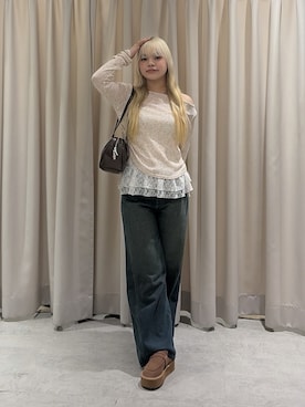 「FREE'S MART（フリーズマート）のアイテム（バッグ）」を使った、 リミさん（レディース・155cm）の秋コーディネート