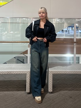 「アイテム（ブルゾン）」を使った、 リミさん（レディース・155cm）の秋コーディネート