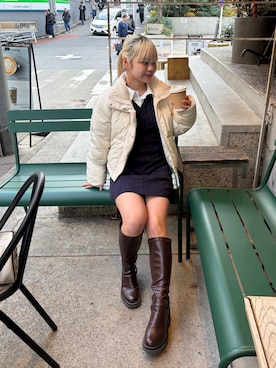 「FREE'S MART（フリーズマート）のアイテム（ブルゾン）」を使った、 リミさん（レディース・155cm）の冬コーディネート