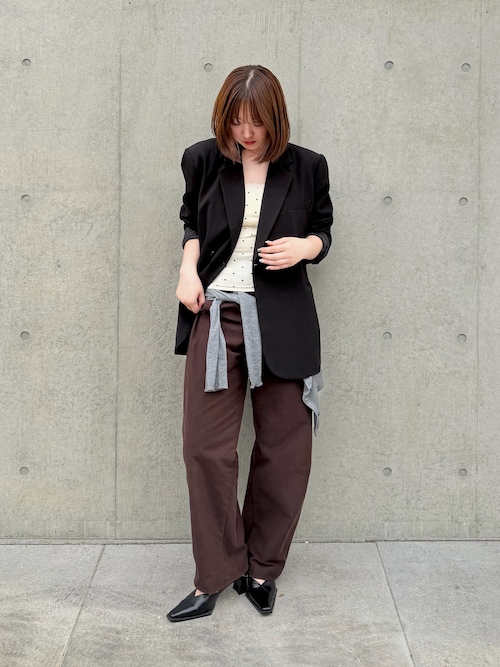 【美脚効果・クッション入り】Vカットスクエア6cmアンクレットパンプス CA23861