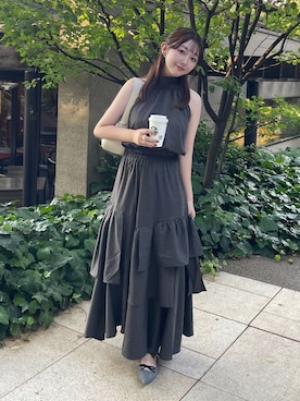 「アイテム（パンプス）」を使った、かりんさん（レディース・155cm・20代）の夏コーディネート