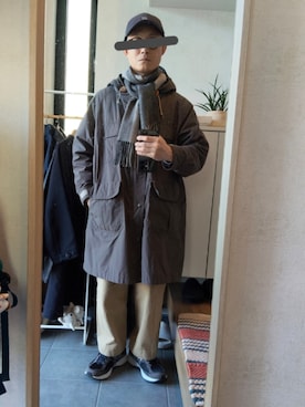 「YAECA（ヤエカ）のアイテム」を使った、STINKYさん（メンズ・162cm）の冬コーディネート