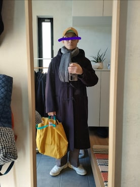 「アイテム（ダッフルコート）」を使った、STINKYさん（メンズ・162cm）の冬コーディネート