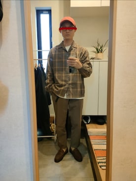 「no brand（ノーブランド）のアイテム（キャップ）」を使った、STINKYさん（メンズ・162cm）の秋コーディネート