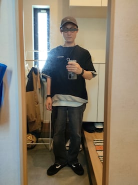 「UNIQLO（ユニクロ）のアイテム（帽子）」を使った、STINKYさん（メンズ・162cm）の夏コーディネート