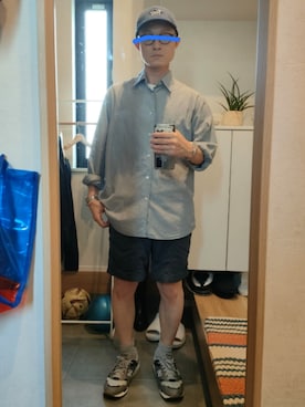 「no brand（ノーブランド）のアイテム（キャップ）」を使った、STINKYさん（メンズ・162cm）の秋コーディネート