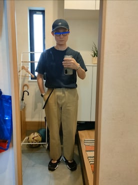 「アイテム（チノパンツ）」を使った、STINKYさん（メンズ・162cm）の秋コーディネート