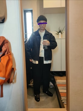 「NANO universe（ナノユニバース）のアイテム」を使った、STINKYさん（メンズ・162cm）の秋コーディネート