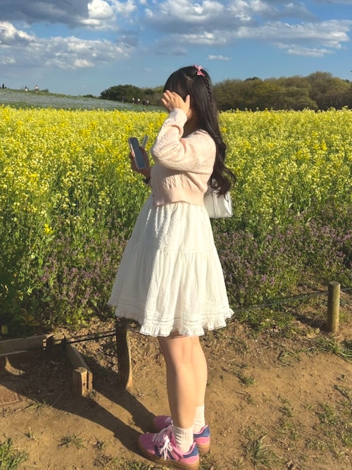 Heather（ヘザー）の「レースティアードキャミミニワンピース