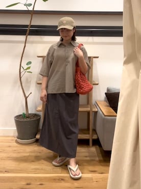 「ストレート×イエベ」｜kannanomさん（レディース・155cm）の夏コーディネート