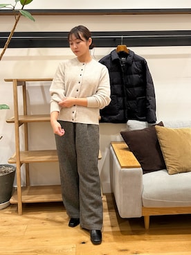 「アイテム（ダウンジャケット/コート）」を使った、kannanomさん（レディース・155cm・20代）の秋コーディネート