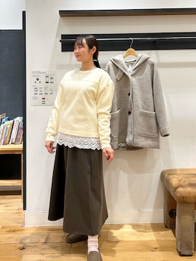 「doors」｜「アイテム（その他アウター）」を使った、kannanomさん（レディース・155cm）の冬コーディネート