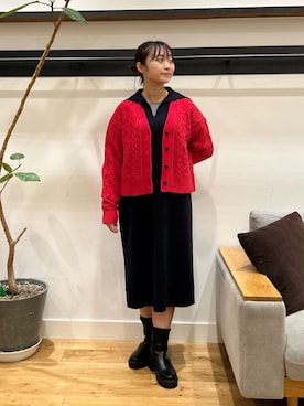「URBAN RESEARCH DOORS(アーバンリサーチドアーズ)のアイテム(ワンピース)」を使った、kannanomさん(レディース・155cm)の秋コーディネート