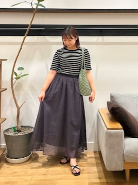 「URTECH」｜「アイテム（アクセサリー）」を使った、kannanomさん（レディース・155cm）の夏コーディネート
