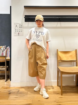 「EKAL（エカル）のアイテム」を使った、kannanomさん（レディース・155cm）の夏コーディネート