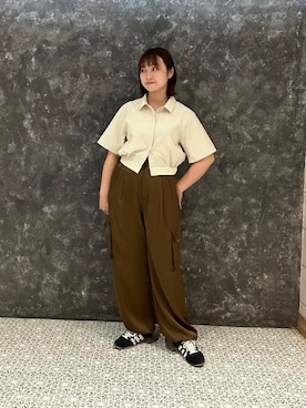 「ストレート×イエベ」｜kannanomさん（レディース・155cm）の夏コーディネート