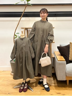 「アイテム（ワンピース/ドレス）」を使った、kannanomさん（レディース・155cm）の秋コーディネート
