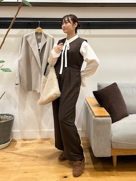 「doors」｜「アイテム（その他アウター）」を使った、kannanomさん（レディース・155cm）の秋コーディネート