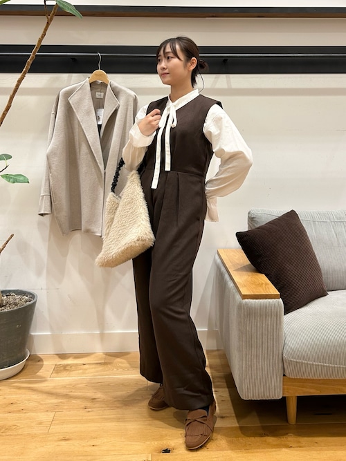 サロペット・オーバーオール・オールインワン efu V NECK RELAXED OVERALL サロペット・オーバーオール・オールインワン efu V NECK RELAXED