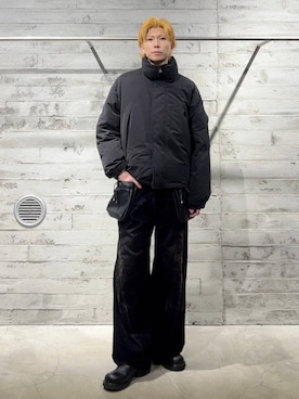 「HARE（ハレ）のフラワーモチーフメランジニット(HARE)（ニット/セーター）」を使った、iam _martin__さん（メンズ・181cm）の秋コーディネート