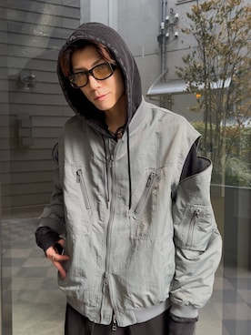 「アイテム（MA-1）」を使った、iam _martin__さん（メンズ・181cm）の秋コーディネート