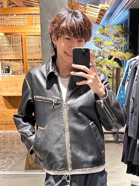 「アイテム（ウォレットチェーン）」を使った、iam _martin__さん（メンズ・181cm・20代）の秋コーディネート