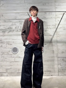 「アイテム（ブローチ/コサージュ）」を使った、iam _martin__さん（メンズ・181cm）の秋コーディネート