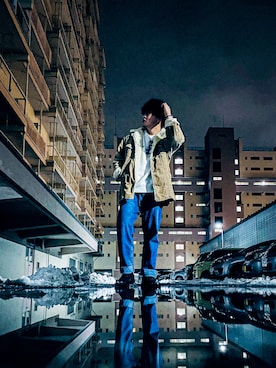 「Levi's（リーバイス）のアイテム（ブルゾン）」を使った、ryuuya0510さん（メンズ・167cm）の冬コーディネート