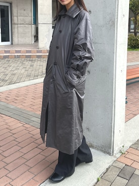 「Yohji Yamamoto（ヨウジヤマモト）のアイテム（ジャケット/アウター）」を使った、maco._.さん（レディース・164cm）の冬コーディネート
