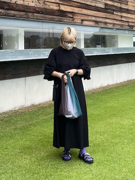 「MURRAL（ミューラル）のアイテム（バッグ）」を使った、KAHOさん（レディース・155cm）の夏コーディネート