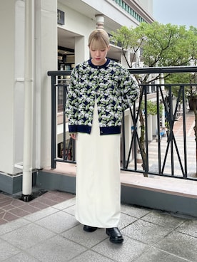 「CPCM」｜「アイテム（カーディガン/ボレロ）」を使った、KAHOさん（レディース・155cm）の秋コーディネート