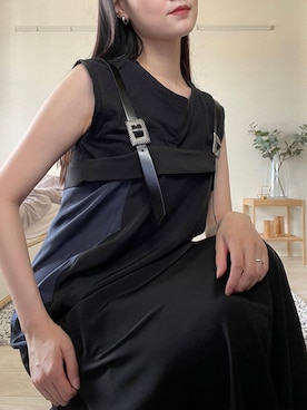 「TOGA PULLA（トーガ　プルラ）のアイテム（ワンピース/ドレス）」を使った、oyui.さん（レディース・168cm）の夏コーディネート