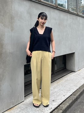 「MM6 Maison Margiela（ｴﾑｴﾑｼｯｸｽ ﾒｿﾞﾝ ﾏﾙｼﾞｪﾗ）のアイテム」を使った、TAさん（レディース・161cm）の夏コーディネート