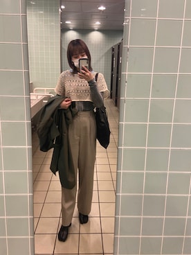 「アイテム（トレンチコート）」を使った、hiyoriさん（レディース・157cm・10代）の春コーディネート