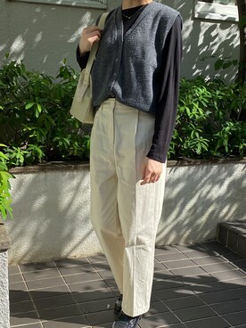 「mood for a day（ムードフォーアデイ）のアイテム」を使った、ainaさん（レディース・160cm）の秋コーディネート